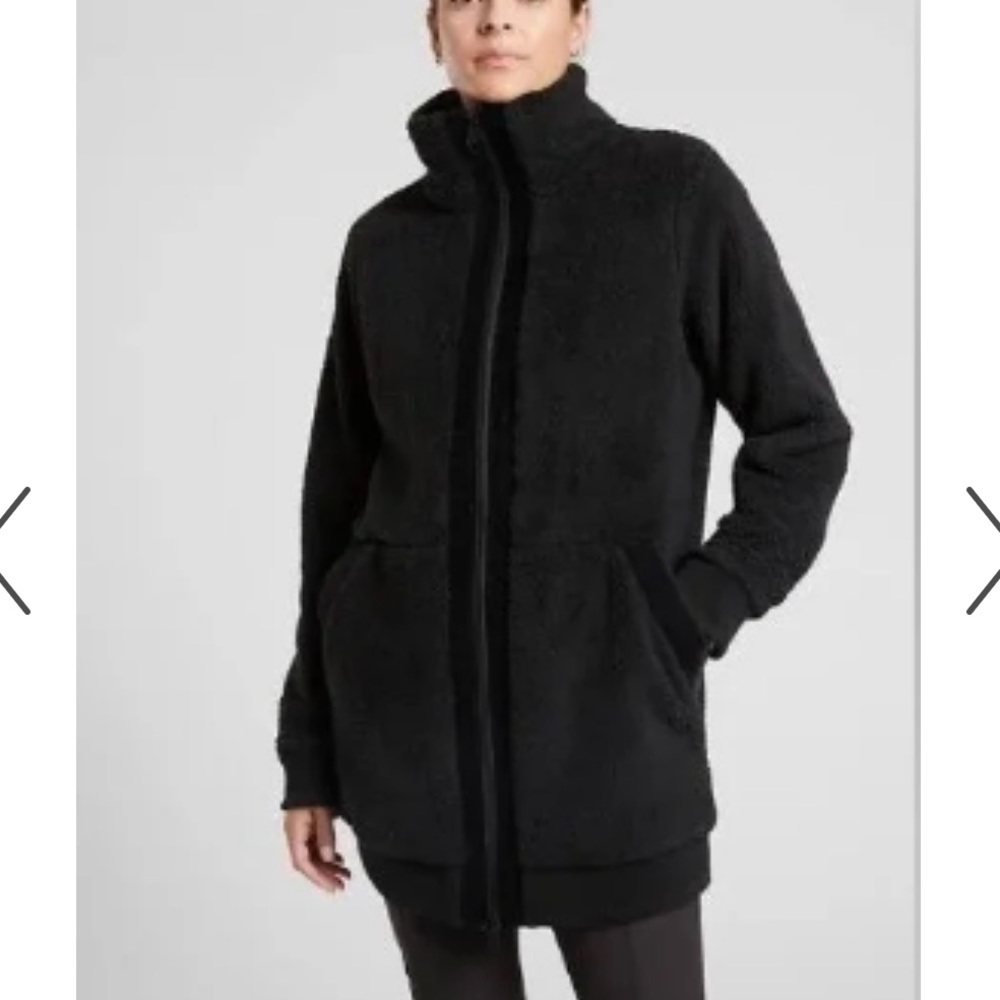 Athleta Black Tugga Coat size 2X in good preloved condition